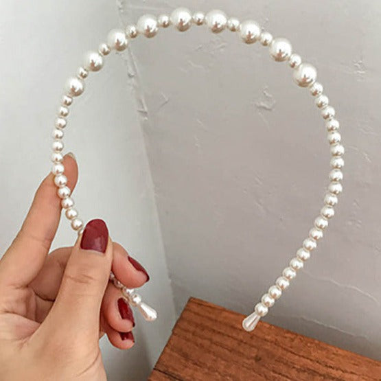 The Big Pearl headband - Heya Korea big small pearl accessory